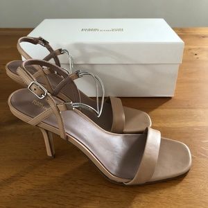 DVF Frankie chain-trimmed leather slingback - NEW